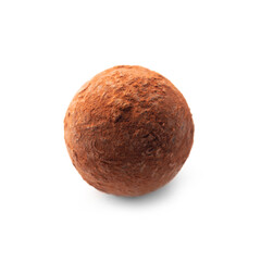 Chocolate truffle isolated on white background