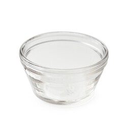 Empty Glass jar isolated on white