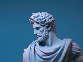 Obraz premium Ancient Greek sculpture of man. 