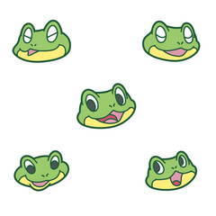 蛙 アイコン カラー セット