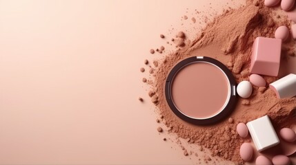 stylish advertising background for make-up products - stock concepts