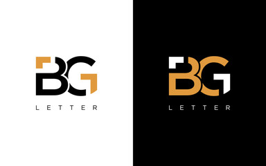 BG GB letter design logo logotype icon concept modern style look vector © arbain