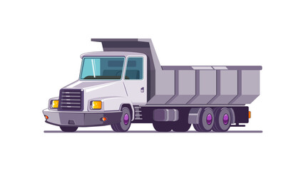 bucket truck transport vector illustration isolated on white background_01