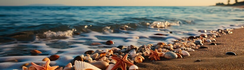 Summer beach, generative AI