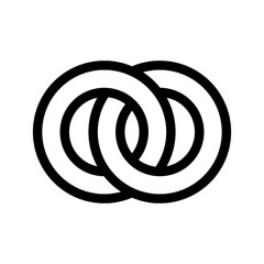 Rings Icon Vector Symbol Design Illustration