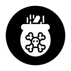 illustration vector graphic of Poison best for social media in halloween day or presentation, etc