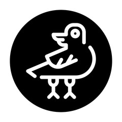 illustration vector graphic of Crow best for social media in halloween day or presentation, etc