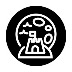 illustration vector graphic of Moon best for social media in halloween day or presentation, etc