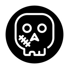 illustration vector graphic of Skull best for social media in halloween day or presentation, etc