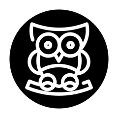 illustration vector graphic of Owl best for social media in halloween day or presentation, etc