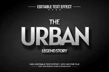 Urban 3D editable text effect template