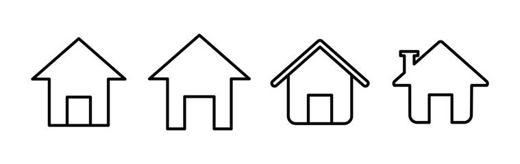 Home icon vector. House vector icon
