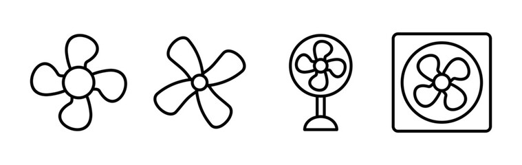 Fan icon vector. blower icon. propeller. ceiling