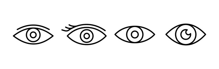 Eye icon. Look and Vision icon. Eye vector icon
