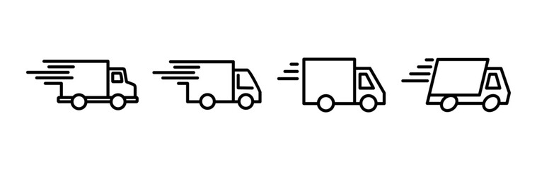 Delivery icon vector. Shipping fast delivery icon