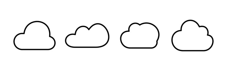 Cloud icon vector. cloud data. cloud services