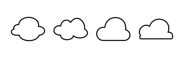 Cloud icon vector. cloud data. cloud services