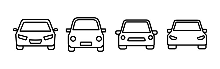 Car icon vector. Car sign. sedan