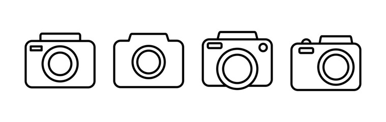 Camera Icon in trendy flat style isolated. Camera symbol web site design