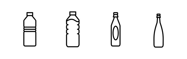 bottle icon vector. bottle icon in trendy flat design