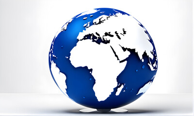 Fototapeta premium Globe of Majesty: Earth's 3D Beauty