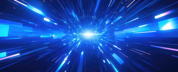 Naklejka premium transformation at ultra speed. hand edited generative AI . 