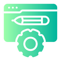web development gradient icon