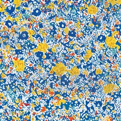 Full frame of colorful unique shape doodle pattern