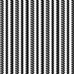 Vertical stripes with sharp edges. In general, they can imitate traces from the tires of cars and all-terrain vehicles.