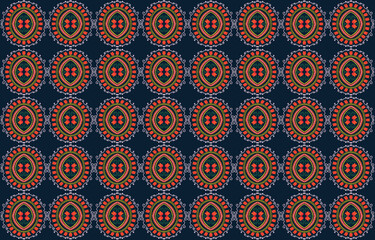 colorful ethnic geometric patterns Vector design. For fabric, rug