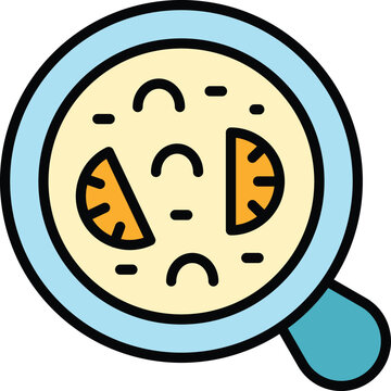 recommend clip art: Spanish paella icon outline vector. Food spain. Culinary dish color flat