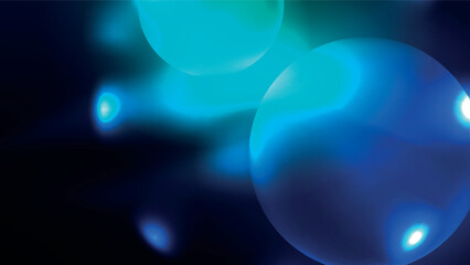 Circles with bright neon shiny light effects, abstract background wallpaper design