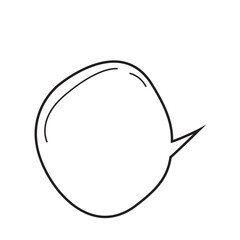 Hand Drawn Cartoon Speech Bubble