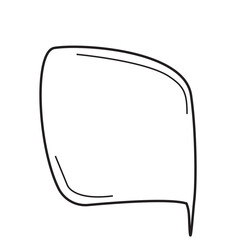 Hand Drawn Cartoon Speech Bubble