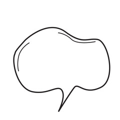 Hand Drawn Cartoon Speech Bubble