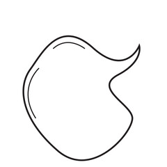 Hand Drawn Cartoon Speech Bubble