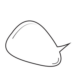 Hand Drawn Cartoon Speech Bubble
