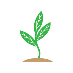 Sprout icon design template isolated illustration