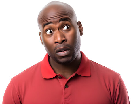 Incredulous man, as if saying "Huh?" when he heard something either senseless or unbelievable.  Generative AI.