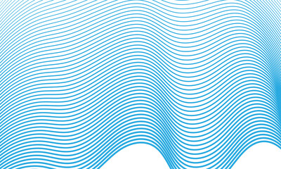 Abstract smooth wave on a white background. dynamic curved lines for technology concepts, user interface design, web design.