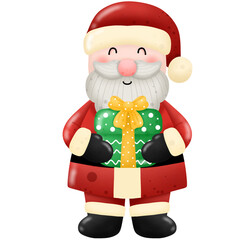 Santa and Snowman during Christmas