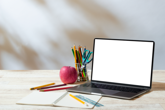 子供部屋とラップトップコンピューター