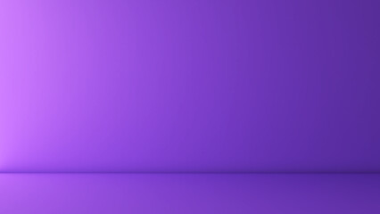 abstract background floor and wall fresh purple light chasing from the left for inserting quotes or illustrations. , 3D rendering