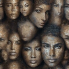 A mosaic of human faces morphing into abstract patterns of connectivity2