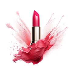 lipstick on a white background