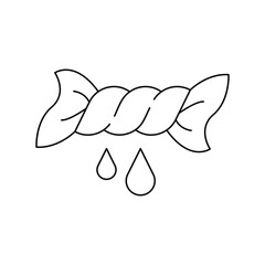 Squeeze icon design, clean and laundry, twist sign, isolated on white background. vector illustration