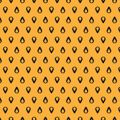 Background drop dots shape minimal yellow and black pattern seamless decoration