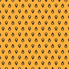 Background drop dots shape minimal yellow and black pattern seamless decoration