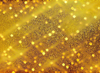 Gold Glitter background Twinkling lights