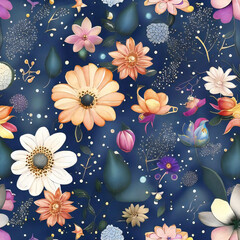 花柄のイラスト６